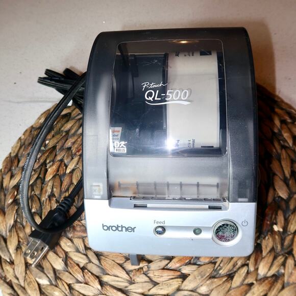 Brother P-touch QL-500 thermal label printer Ser. No. U61050-G4G111378 - Picture 3 of 6